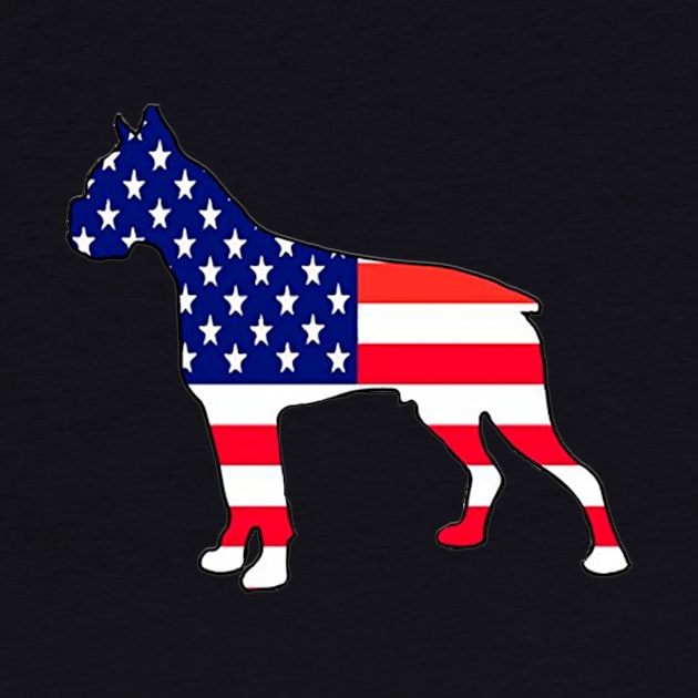 4th of July - Patriotic Dog Flag - T-Shirt by JMPrint